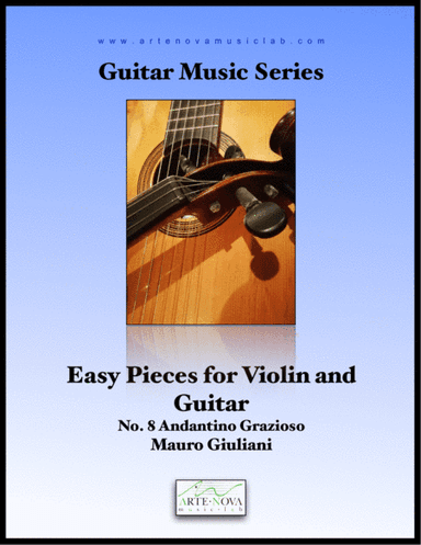 Easy Pieces for Violin and Guitar - No. 8 Andantino Grazioso (arr. Arte Nova Music Lab)