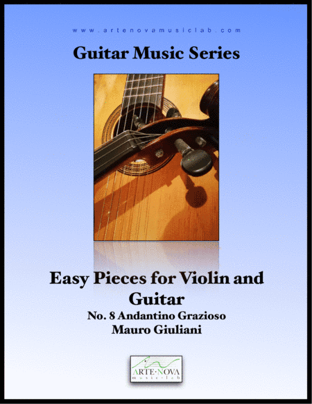Easy Pieces for Violin and Guitar - No. 8 Andantino Grazioso (arr. Arte Nova Music Lab)