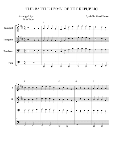 THE BATTLE HYMN OF THE REPUBLIC (arr. Jo Araujo)