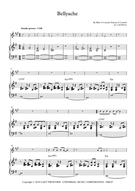 Bellyache (arr. Carl Raven)