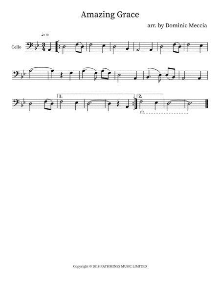Amazing Grace (arr. Dominic Meccia)