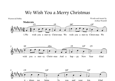 We Wish You a Merry Christmas (arr. Warren & Debby)