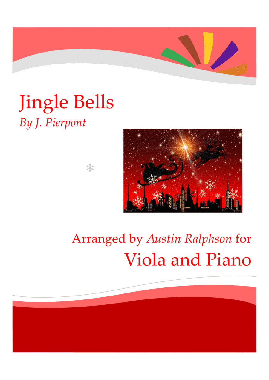 Jingle Bells for viola solo - with FREE BACKING TRACK and piano accompaniment to play along with (arr. Austin Ralphson)