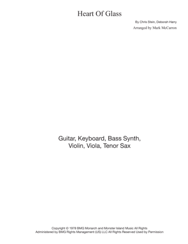 Heart Of Glass (arr. Mark McCarron)