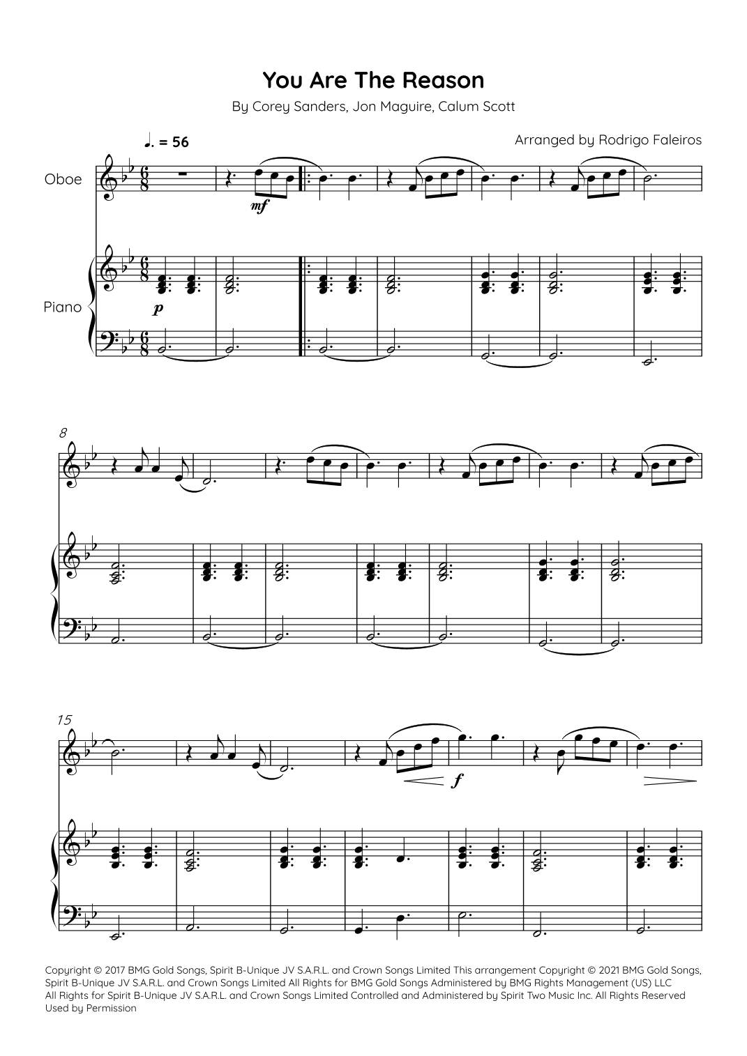 You Are The Reason (arr. Rodrigo Faleiros)