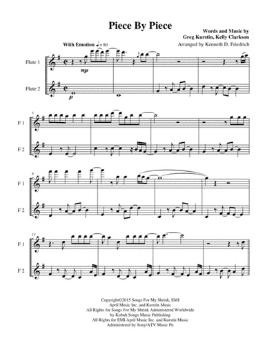 Piece By Piece (arr. Kenneth D. Friedrich)