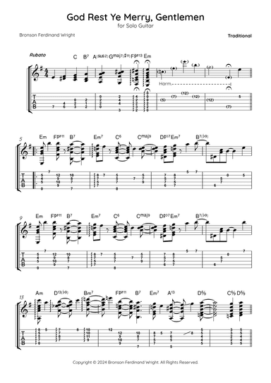 God Rest Ye Merry, Gentlemen (arr. Bronson Ferdinand Wright)
