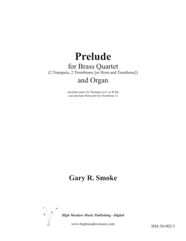 Prelude for Brass Quartet and Organ