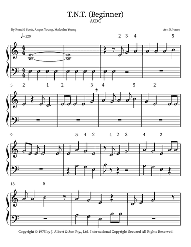 T.n.t. (arr. Kristen Jones)