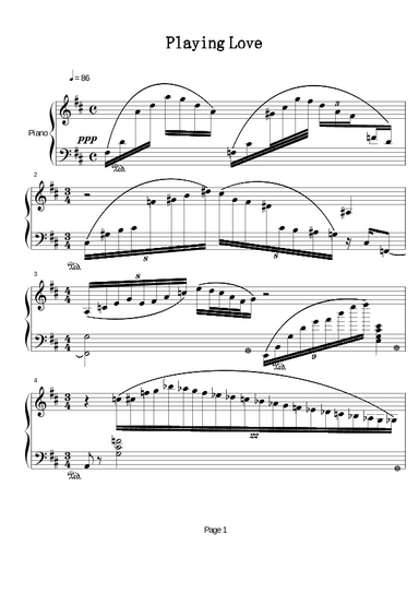 Playing Love (arr. Ennio Morricone)