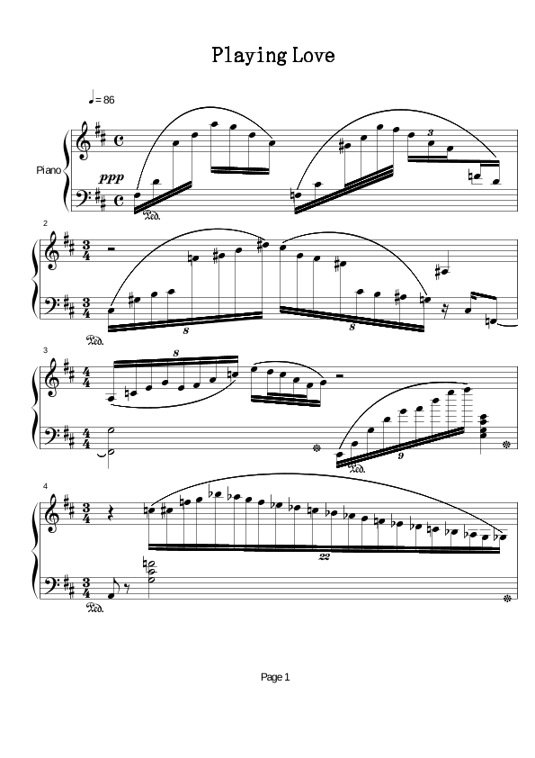 Playing Love (arr. Ennio Morricone)