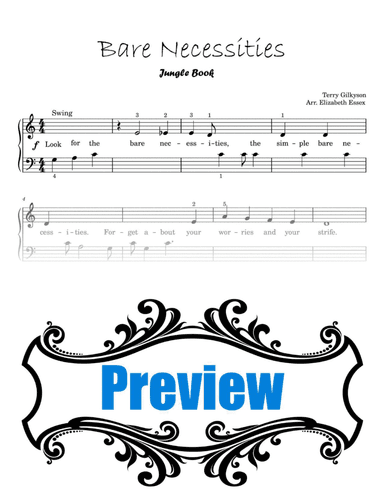 The Bare Necessities (arr. Elizabeth Essex)