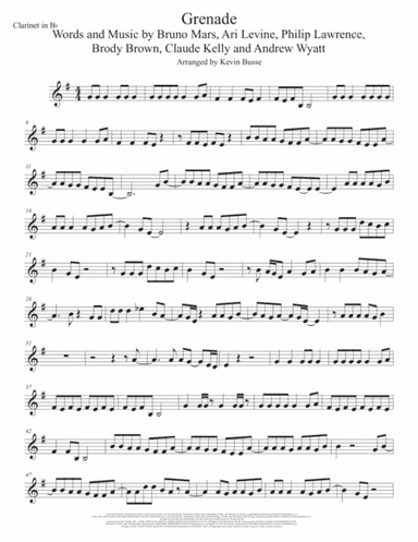 Grenade (arr. Kevin Busse)