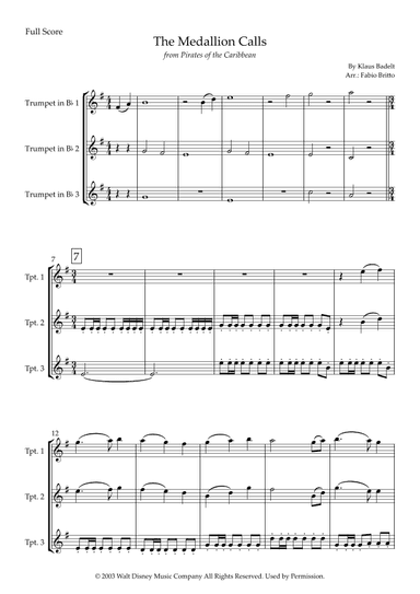 The Medallion Calls (arr. Fabio Britto)