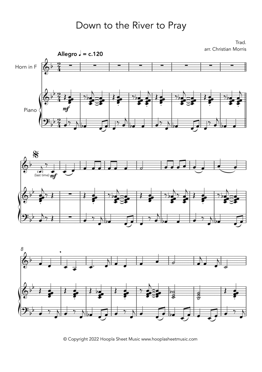 Down to the River to Pray (Rock Style) (arr. Christian Morris)