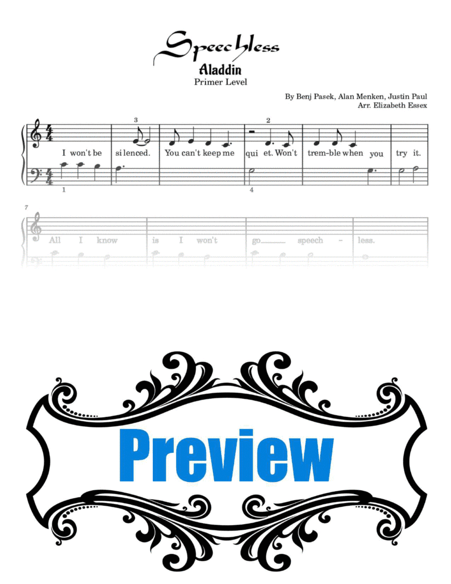 Speechless (arr. Elizabeth Essex)