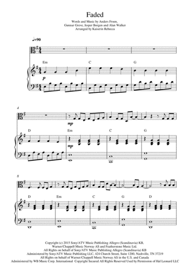 Faded (arr. Kaiserin Rebecca)