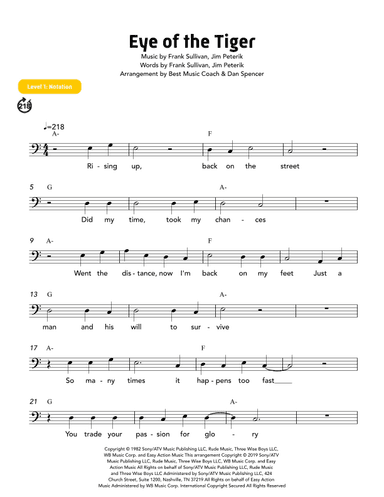 Eye Of The Tiger (arr. Best Music Coach)