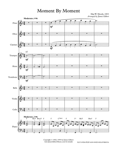 Moment By Moment (Version 1) (arr. James Gilbert)