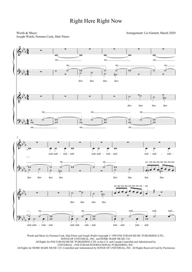 Right Here Right Now (arr. Liz Garnett)