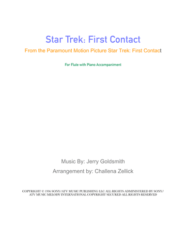 Star Trek(r) First Contact (arr. Challena Zellick)