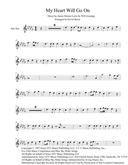 My Heart Will Go On (Love Theme from Titanic) (arr. Kevin Busse)