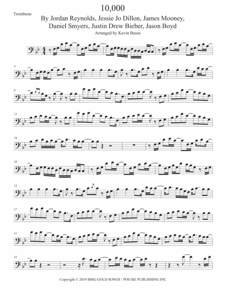 10,000 Hours (arr. Kevin Busse)