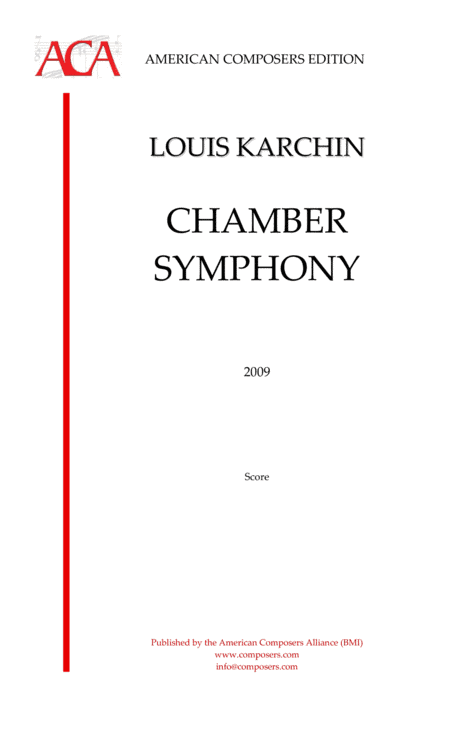[Karchin] Chamber Symphony