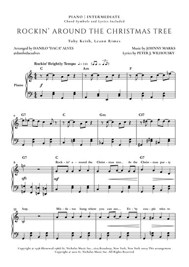 Rockin' Around The Christmas Tree (arr. Danilo "Daca" Alves)