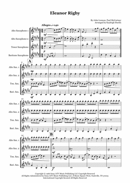 Eleanor Rigby (arr. Kayleigh Huelin)