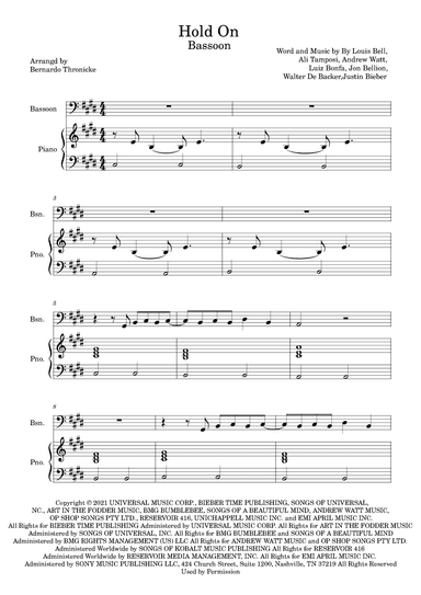 Hold On (arr. Bernardo Thronicke)