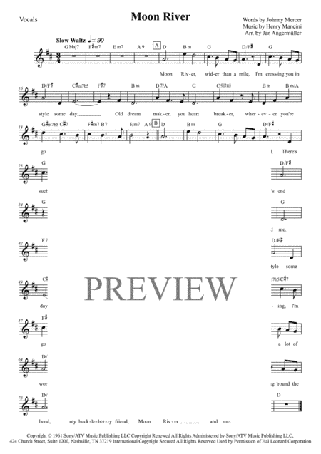 Moon River (arr. Jan Angermüller)