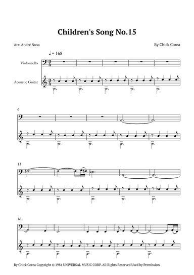 Children's Song No. 15 (arr. André Nusa)