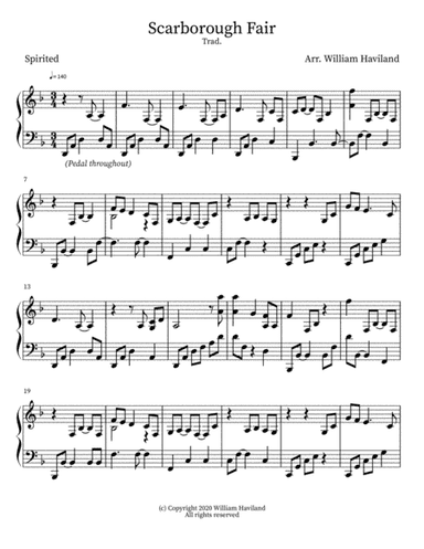 Scarborough Fair/Canticle (arr. William Haviland)