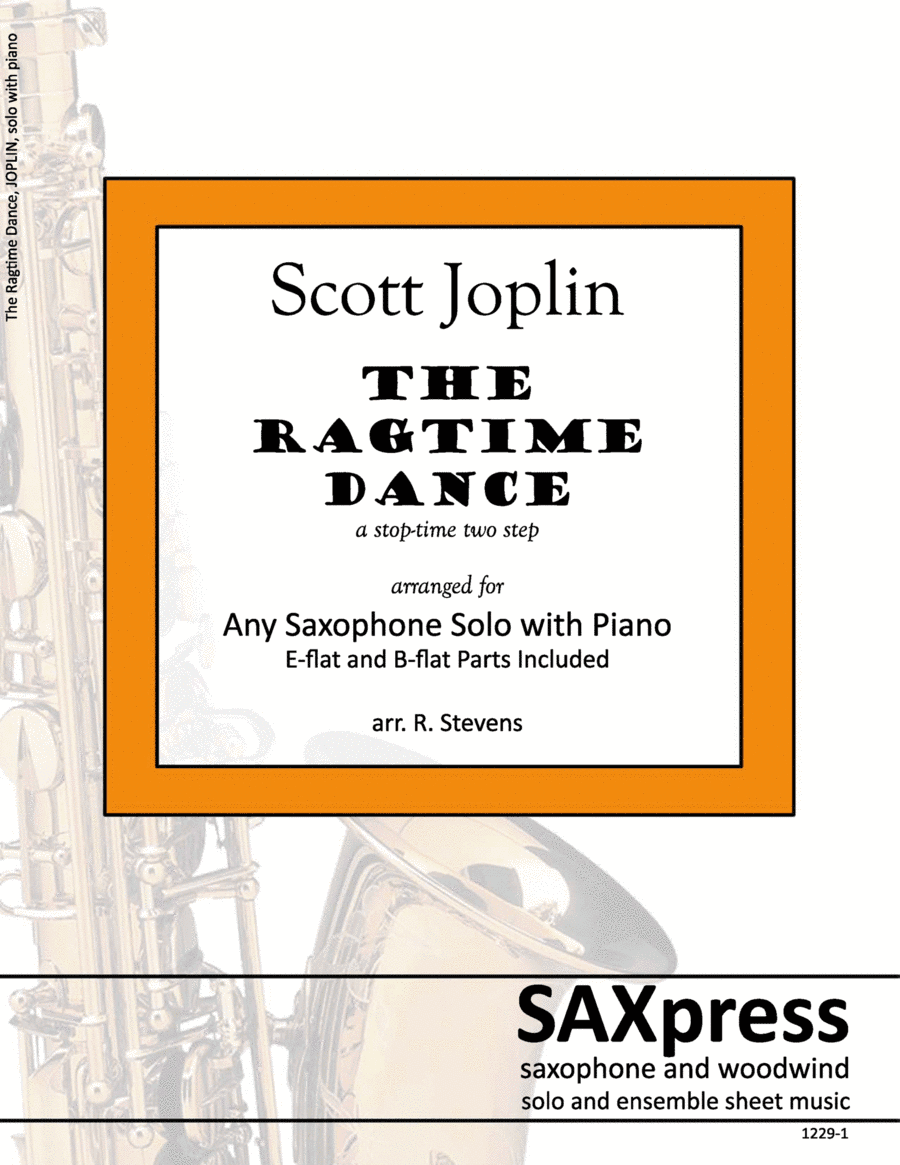 The Ragtime Dance - Scott Joplin - ANY SAX Solo with piano (arr. Robert Stevens)