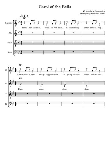 Carol of the Bells (arr. Zachary Corbett)