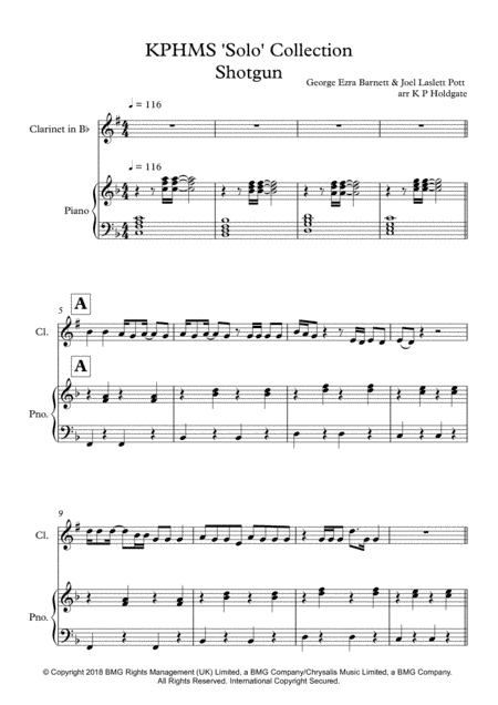 Shotgun (arr. Kevin P Holdgate)