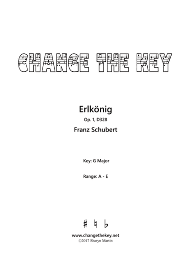 Erlkonig Op.1, D328 - G major (arr. Change the Key)
