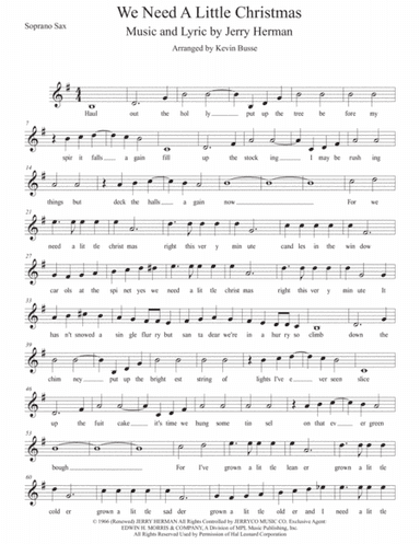We Need A Little Christmas (arr. Kevin Busse)