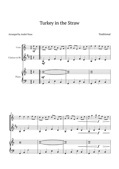 Turkey in the Straw (arr. André Nusa)