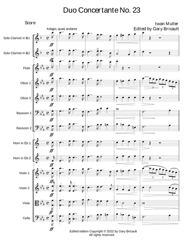 Duo Concertante No. 23 (arr. Gary Bricault)