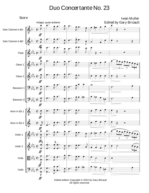 Duo Concertante No. 23 (arr. Gary Bricault)