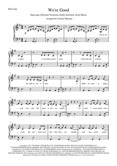 We're Good (arr. Carolyn Medrano)