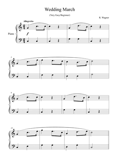 Wagner Wedding March (arr. Passoni Music)