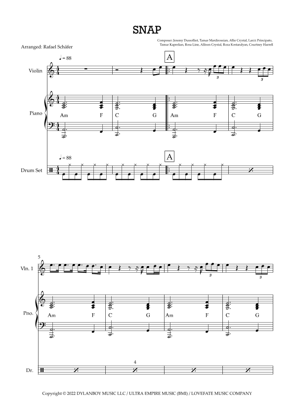 Snap (arr. Rafael Schäfer)