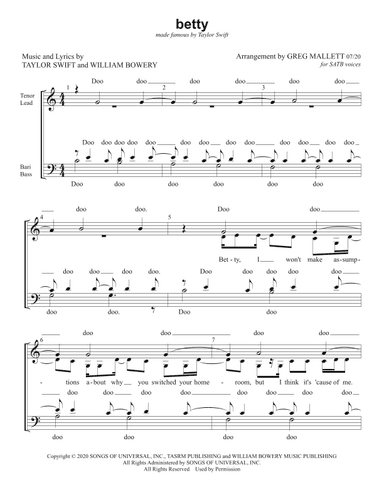 Betty (arr. Greg Mallett)