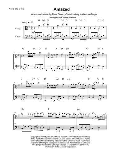 Amazed (arr. Katrina Wreede)