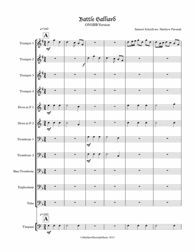 Galliard Battaglia (arr. Matthew Parunak)