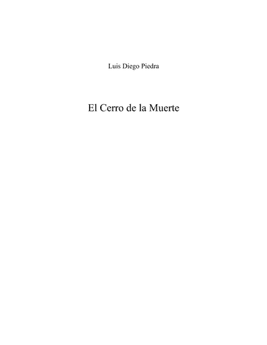 El Cerro de la Muerte