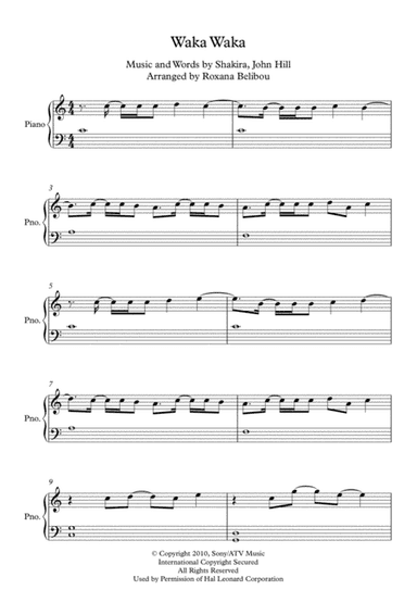 Waka Waka (this Time For Africa) (arr. Roxana Belibou)